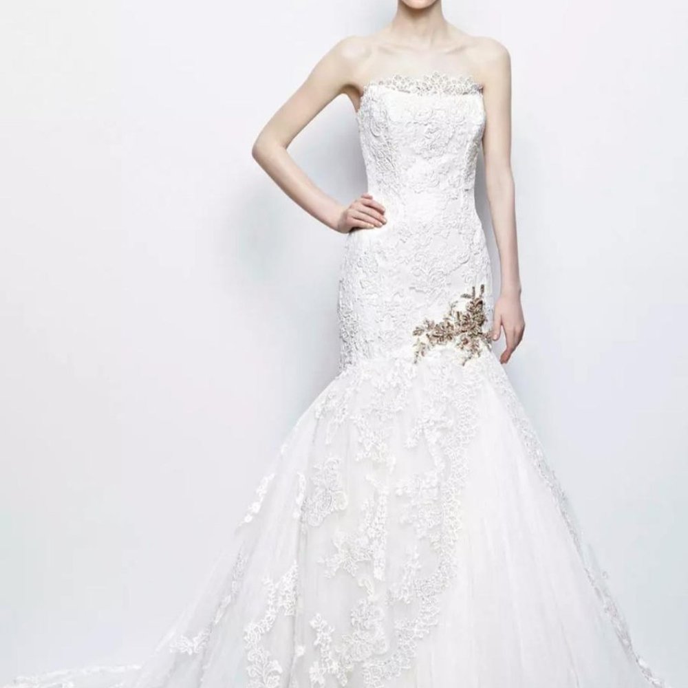 Enzoani Imala Ivory/Antique Size 10